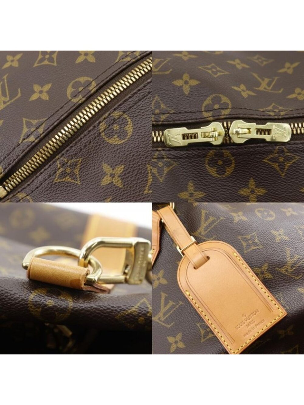 Louis Vuitton Sac Polochon Monogram Canvas Brown Boston Bag - Picture 9 of 10